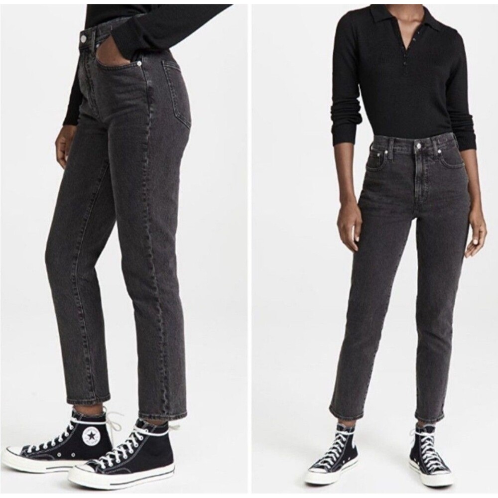 Madewell Women’s The Perfect Vintage Jean Size 26P Gray High Rise Stretchy Denim